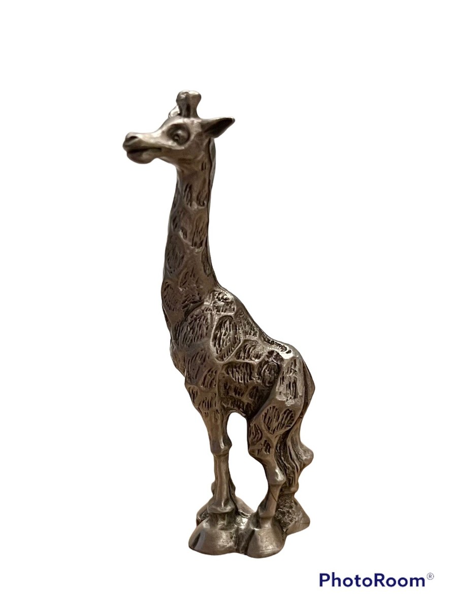 Hudson Pewter Giraffe Noah's Ark Standing Animal Miniature