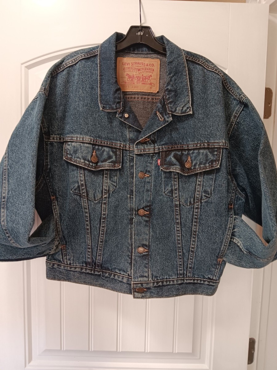 Vtg Levis Trucker Type 3 Denim Jacket Sz M USA Dark Blue Vtg Levis Trucker Type 3 Denim Jacket Sz M USA Dark Blue