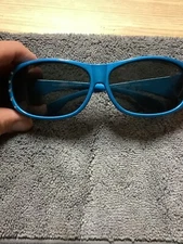 Global Vision Fanfare 2 Over the Glasses Safety Glasses Gloss Blue Polycarbonate