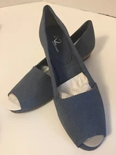 A2 by Aerosoles Castanet Blue 10M Comfort Style Cork Heel NEW IN BOX