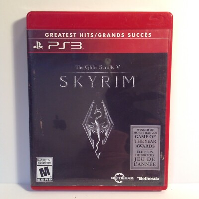 The Elder Scrolls V Skyrim Greatest Hits (PlayStation 3, 2008, PS3 ) No Manual