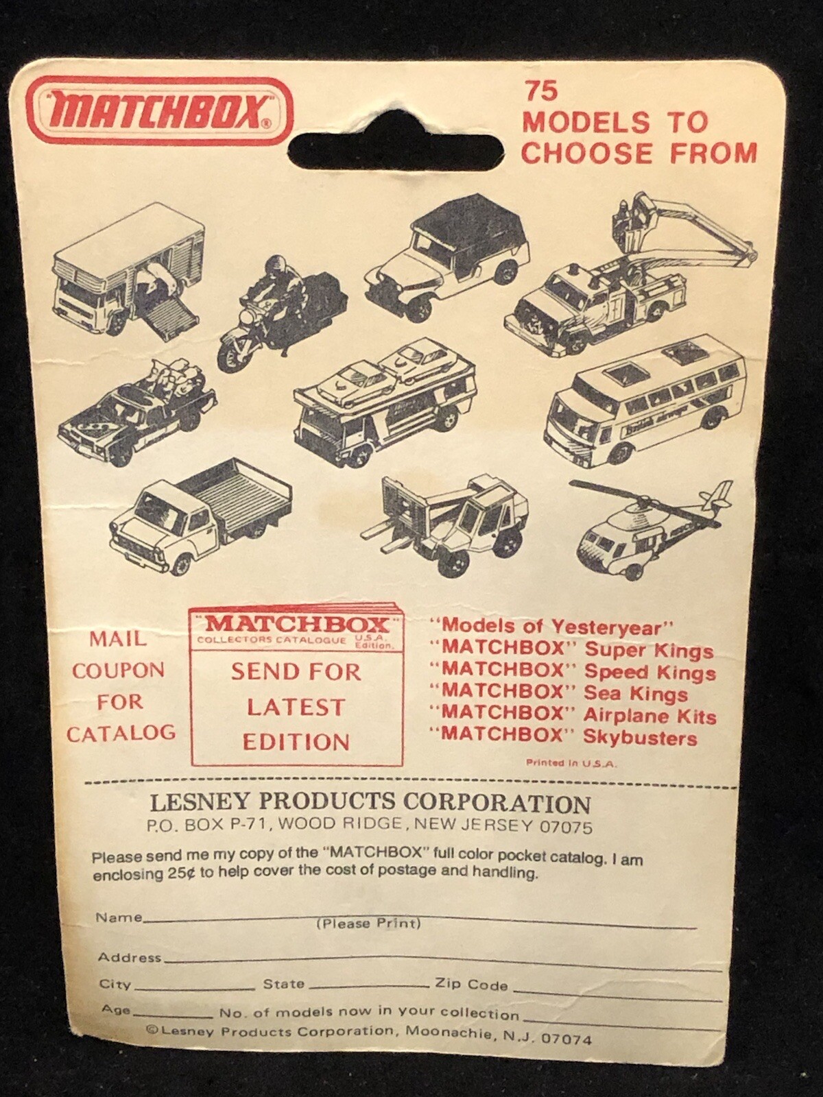 RARE MATCHBOX NO. 45 BMW 3.0 CSL MADE IN ENGLAND 1976 LESNEY SUPERFAST 1976 CARD