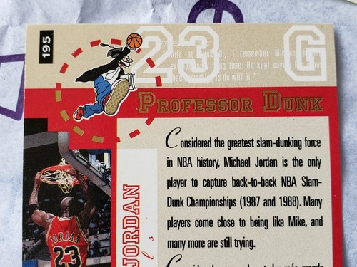 Michael Jordan 1995 Upper Deck 195 Professor Dunk - Picture 6 of 8
