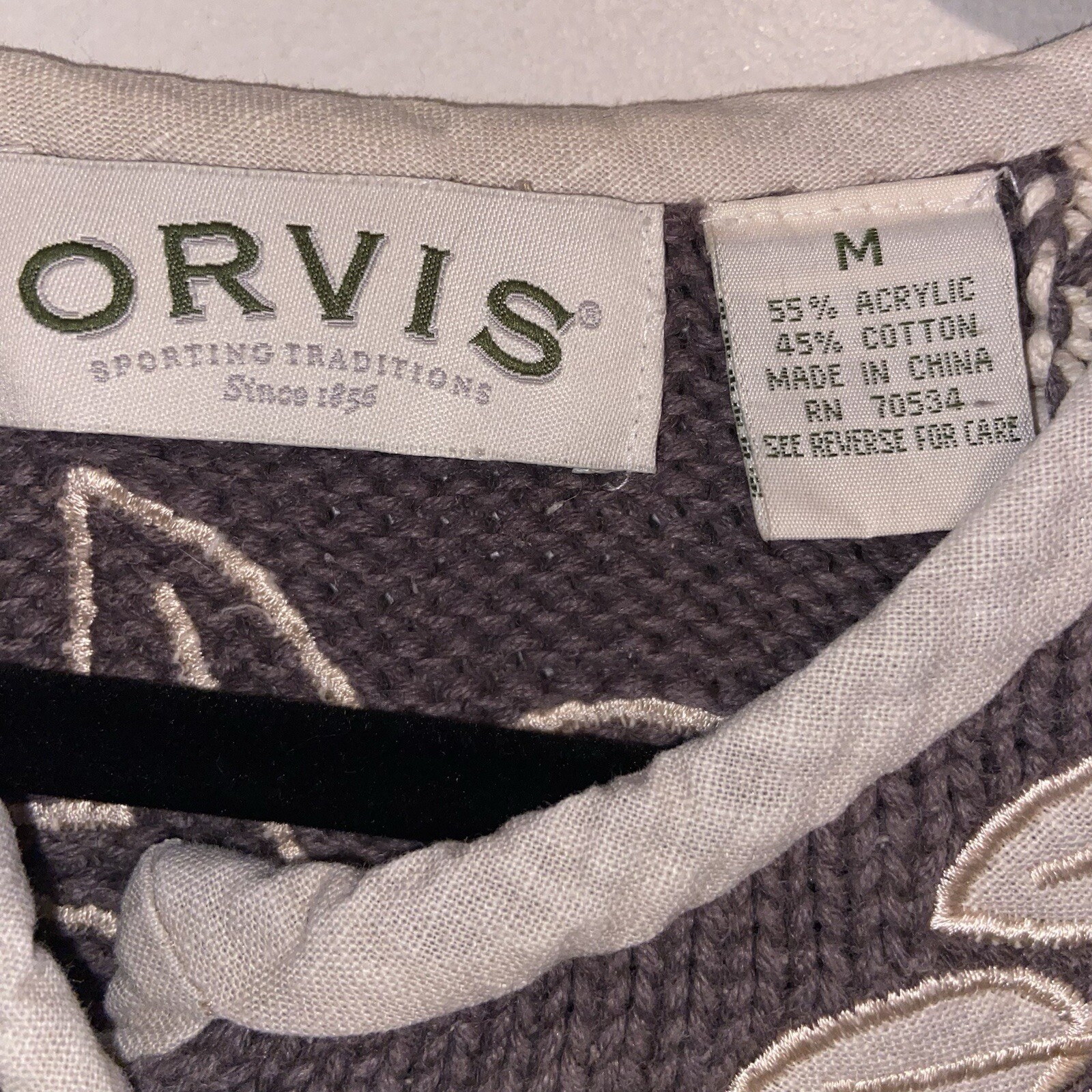 Orvis Sweater Womens Medium Patchwork Cardigan Vi… - image 10