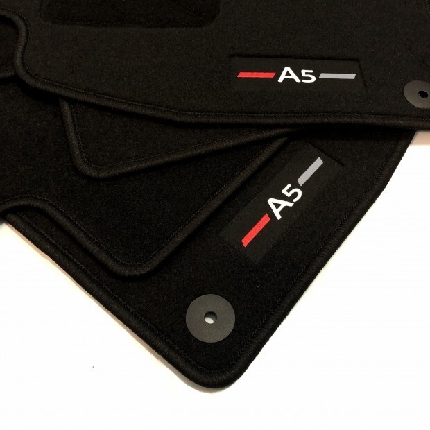 Tapis de sol Audi A5 F5 S-Line en velours épais avec fixations d'origine