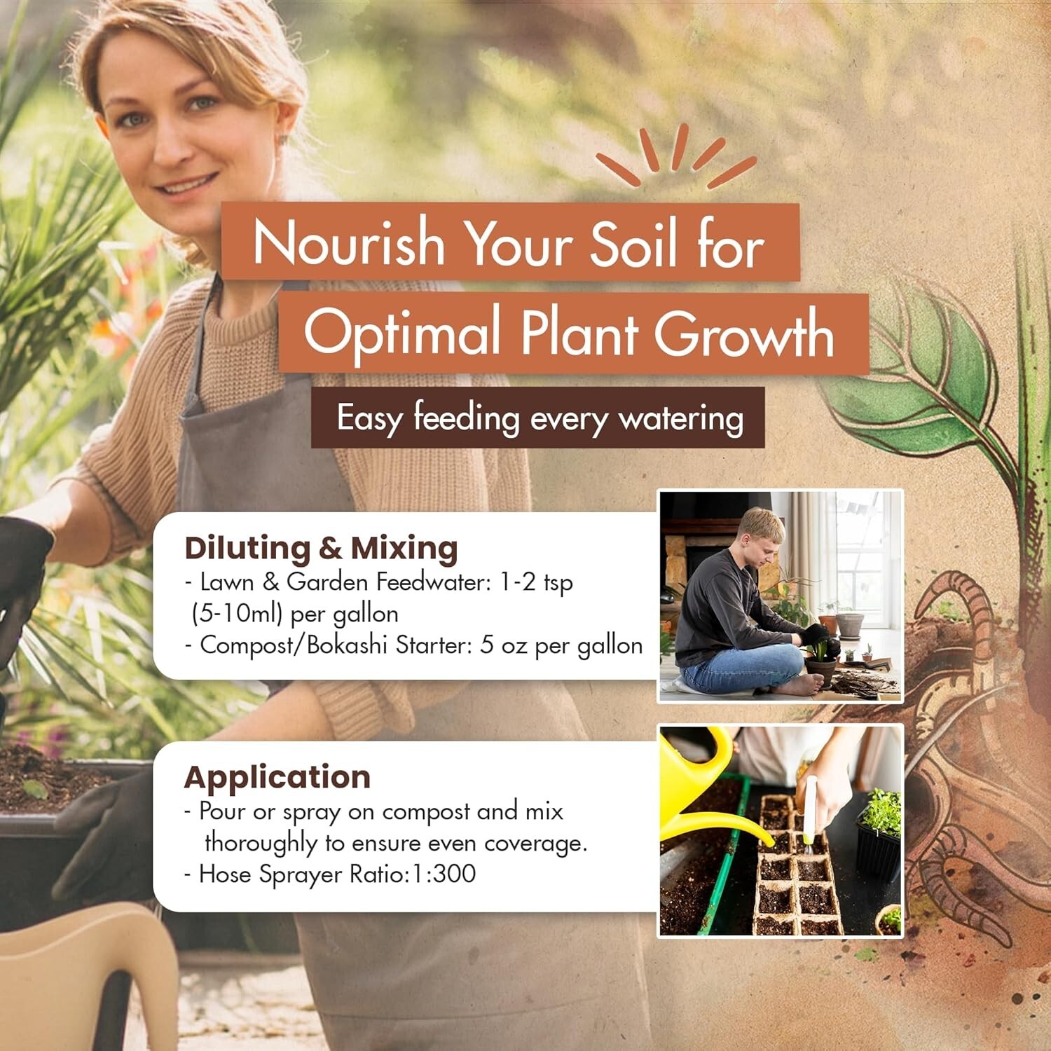 humus de lombriz liquido fertilizante para plantas organico super concentrado