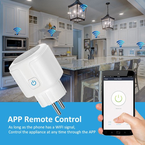WLAN Steckdose Smart Steckdose Digital Zeitschaltuhr Stromzähler - Bild 2 von 9
