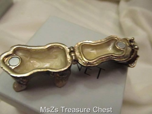 MONET "Brown Terrier" Collectible Enamel Keepsake Trinket Box * w Gift Box * - Picture 7 of 7