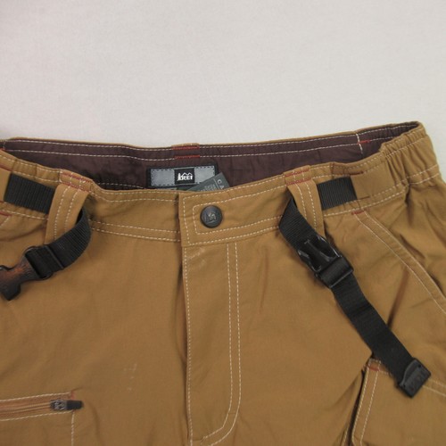 REI Shorts Womens 8 Lightweight Outdoors Casual Outdoors Hiking Cargo Brown - Picture 2 of 9