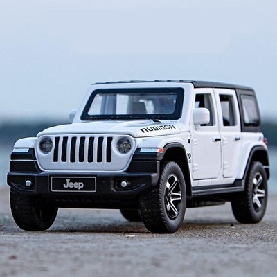 1:32 Jeep Wrangler Diecast Model Cars Light Off-road Vehicles Simulation