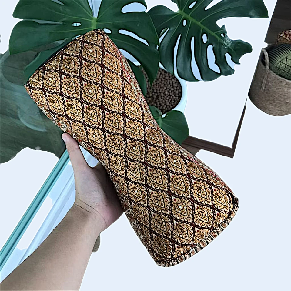 Almohada de tela tailandesa khit hueso refuerzo cuello, espalda, soporte para piernas 1 pieza Foto 2 de 4