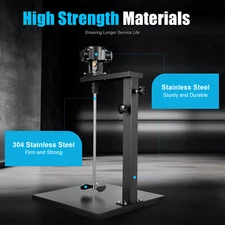 5 Gallon Pneumatic Paint Mixer w/ Stand Air Agitator Blender Stirrer Mixing Tool