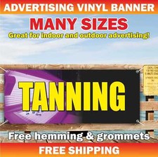 TANNING Advertising Banner Vinyl Mesh Sign spa salon beauty nails manicure tan