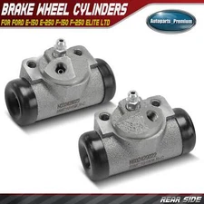 2pcs Rear Side Drum Brake Wheel Cylinder for Ford E-150 E-250 F-150 F-250 LTD
