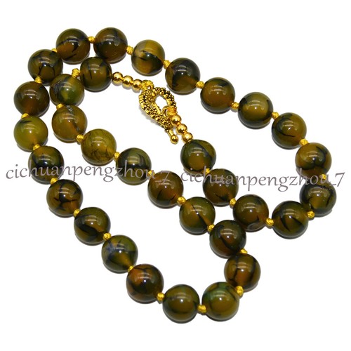 Natural 6/8/10/12/14mm Round Multicolor Gemstone Beaded Jewelry Necklace 18'' - Picture 69 of 221
