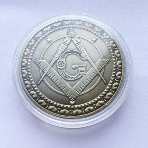 Mason Masonic Freemason Freemasonry Faith Hope Charity Collectible Coin Gift - Picture 2 of 3