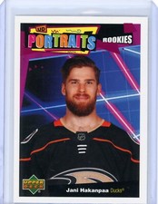 2020-21 Upper Deck Series 2 Jani Hakanpaa UD Portraits Anaheim Ducks RC