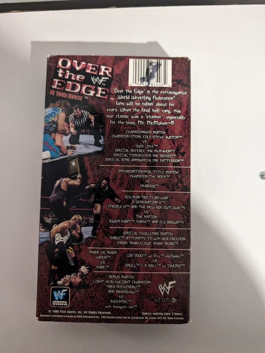 WWF - Over the Edge In Your House (VHS, 1999) Classic