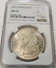 1921 MORGAN SILVER DOLLAR S$1 NGC MS64 #6589871-002