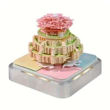 2025 desk calendar ripped 3D paper art notepad with LED lights creative gifts
