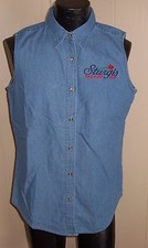 Tri-Mountain Women's Sz L Denim Vest 2007 Sturgis Bike Week Harley-Davidson NWT