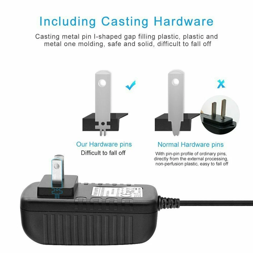 Repuesto Cargador Cable de Alimentación 4moms MamaRoo RockaRoo Asiento Infantil Columpio Parte 12V Foto 2 de 4