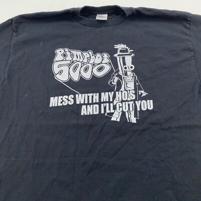 vintage LATE NIGHT W/ CONAN O BRIEN PIMPBOT 5000 MESS WITH MY HO S  T-Shirt L/XL