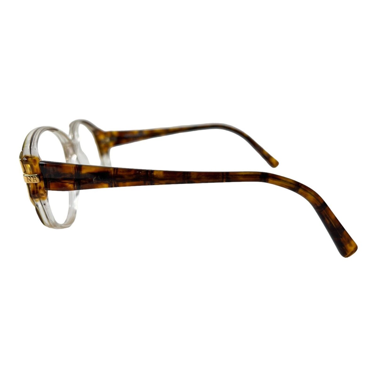 Nina Ricci NR2426 Clear Brown Eyeglasses Oval Sunglasses France 53