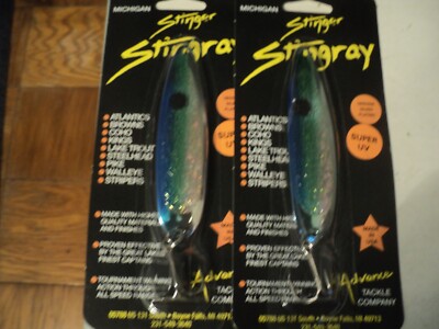 2 - MICHIGAN STINGER STINGRAY SPOONS (CRUSHED BUSTER) NIP