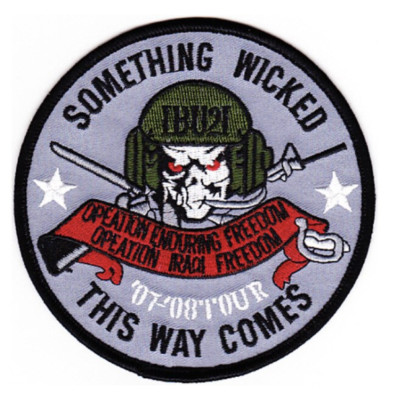 4.5'' NAVY IBU-21 INSHORE BOAT UNIT TWENTY ONE EMBROIDERED PATCH