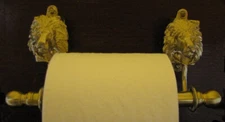LION Bronze Toilet Paper Holder OR Paper Towel Holder!