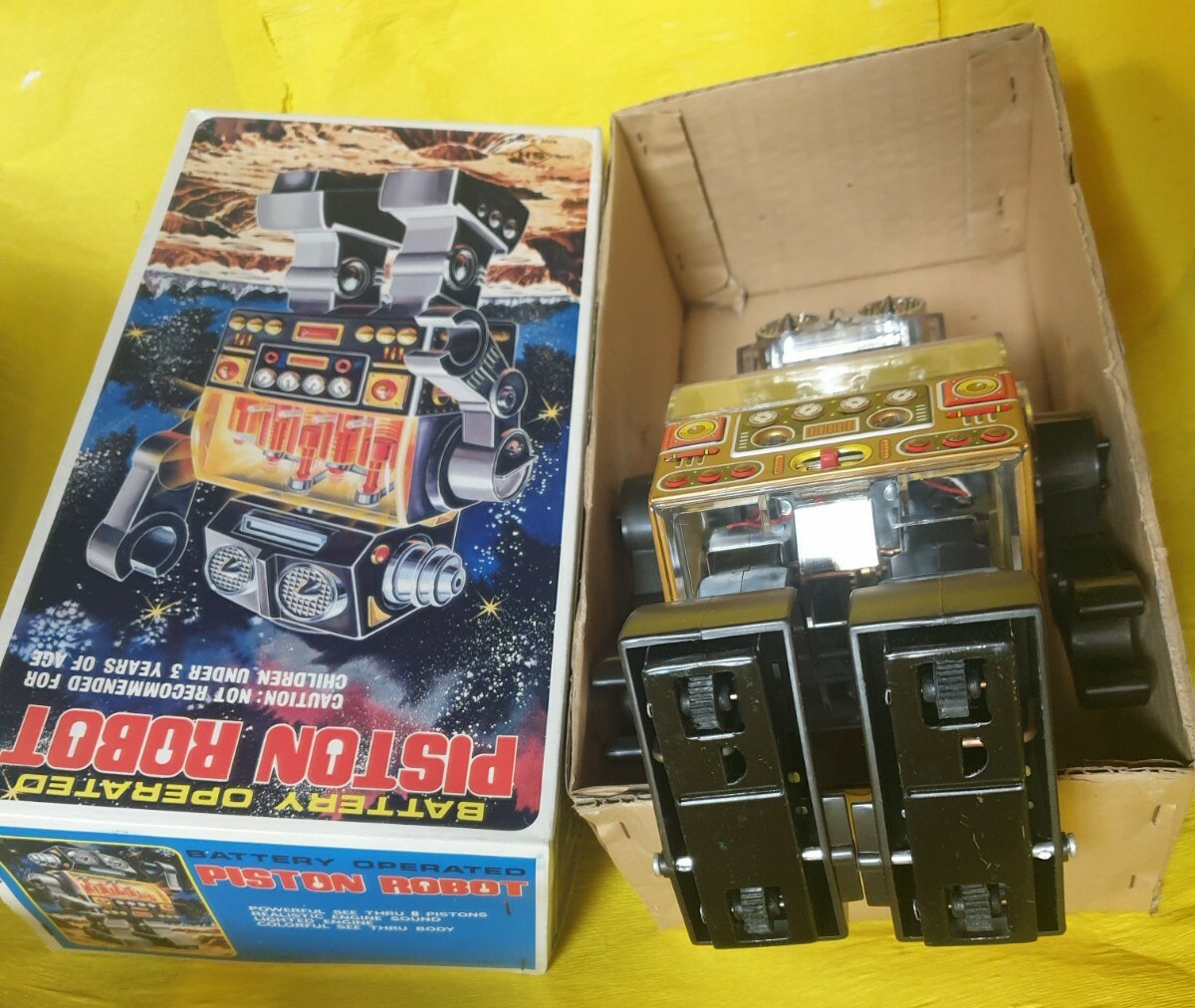 PISTON ROBOT SH TOY HORIKAWA TIN SPACE NOworks DEADSTOCK