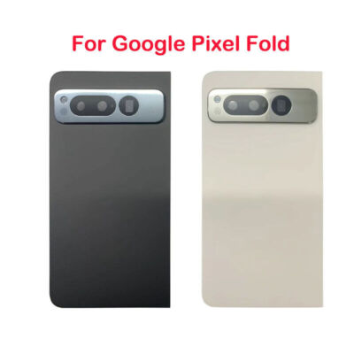 For Google Pixel Fold G9FPL Battery Cover Rear Glass Back Door with Camera Lens