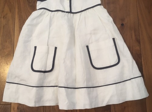 BNWT NEW DESIGNER STELLA MCCARTNEY FOR GAP WHITE LINEN DRESS & KNICKERS AGE 4 YR - Picture 4 of 7