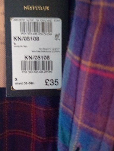 Next Ladies Checked Shirt Size Adult Small - Picture 2 of 2
