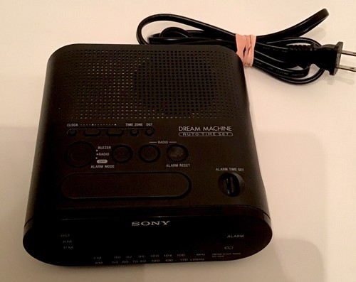 Sony Dream Machine ICF-C218 Black AM FM Digital Alarm Clock Radio MCM - TESTED - Picture 5 of 6
