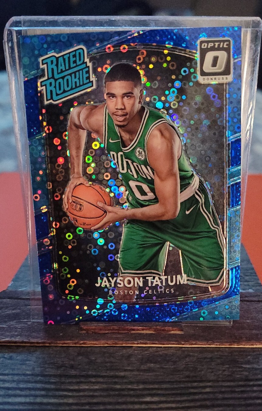 2017-18 Optic Prizm Fast Break Blue Jayson Tatum RC  Only /50  Mint ROOKIE SSP