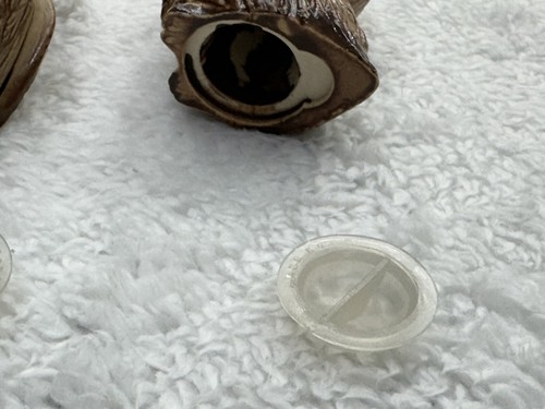 Anthropomorphe große Augen Eulen Salz Pfeffer Set Love Birds MCM Retro Kitsch Vintage - Bild 13 von 16
