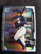 2015 Bowman Chrome Garrett Whitley #84 Tampa Bay Rays