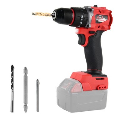 For Milwaukee 18V Battery Brushless Cordless Impact Hammer Drill Screwdriver