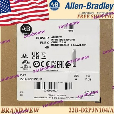 22B-D2P3N104/A Brand New AB AC Drive US Stock Same Day Free Ship AB