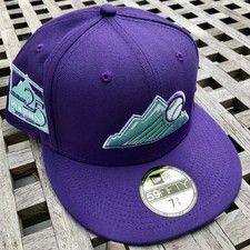 Colorado Rockies Sea Glass 25 Patch Teal UV New Era 59FIFTY Capsule Hats 7 3/8
