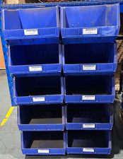Akro-Mils AkroBins Lot of 20 Blue Storage Bins 30270