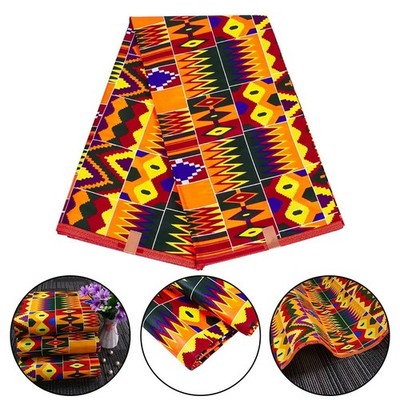 Patchwork Afrikanischer Wachsdruck Baumwollstoff Stilvoll Schneiderei Material
