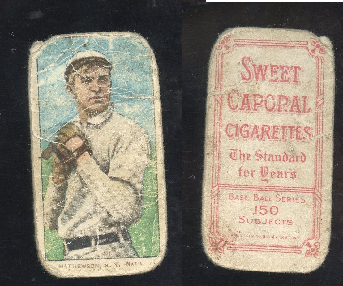 T206 Christy Mathewson white cap HOF ~~ PR condition ~~ Sweet Caporal 150/30