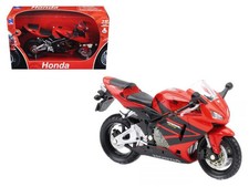 MODEL DIE CAST HONDA HRC CBR 600 R, 2005, RED AND BLACK, SCALE 1:12, NEWRAY