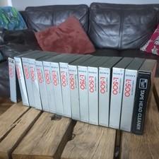 job lot of Sony L500 Beta Video Cassette Tape Betamax Video Tape x14 + h cleaner