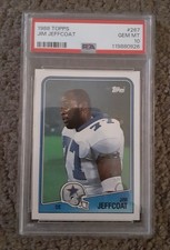 1988 Topps #267 Jim Jeffcoat PSA GEM MINT 10! Cowboys