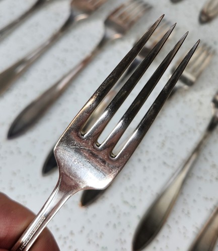 ADAM By 1917 Oneida Community - Lot Of 23 Glossy Silver Plate Flatware Pieces - Picture 7 of 12