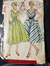 MISSES Simplicity sewing pattern 4309 Vtg-Sz 14, bust 32- Dress-CUTCOMPL,,RARE